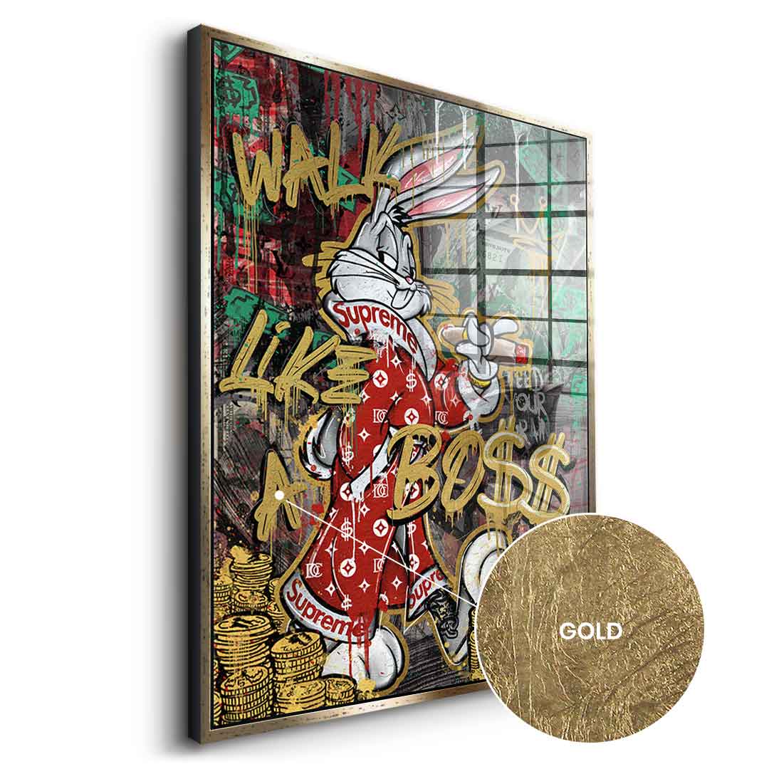 WALK LIKE€ A BO$$ - Gold leaf