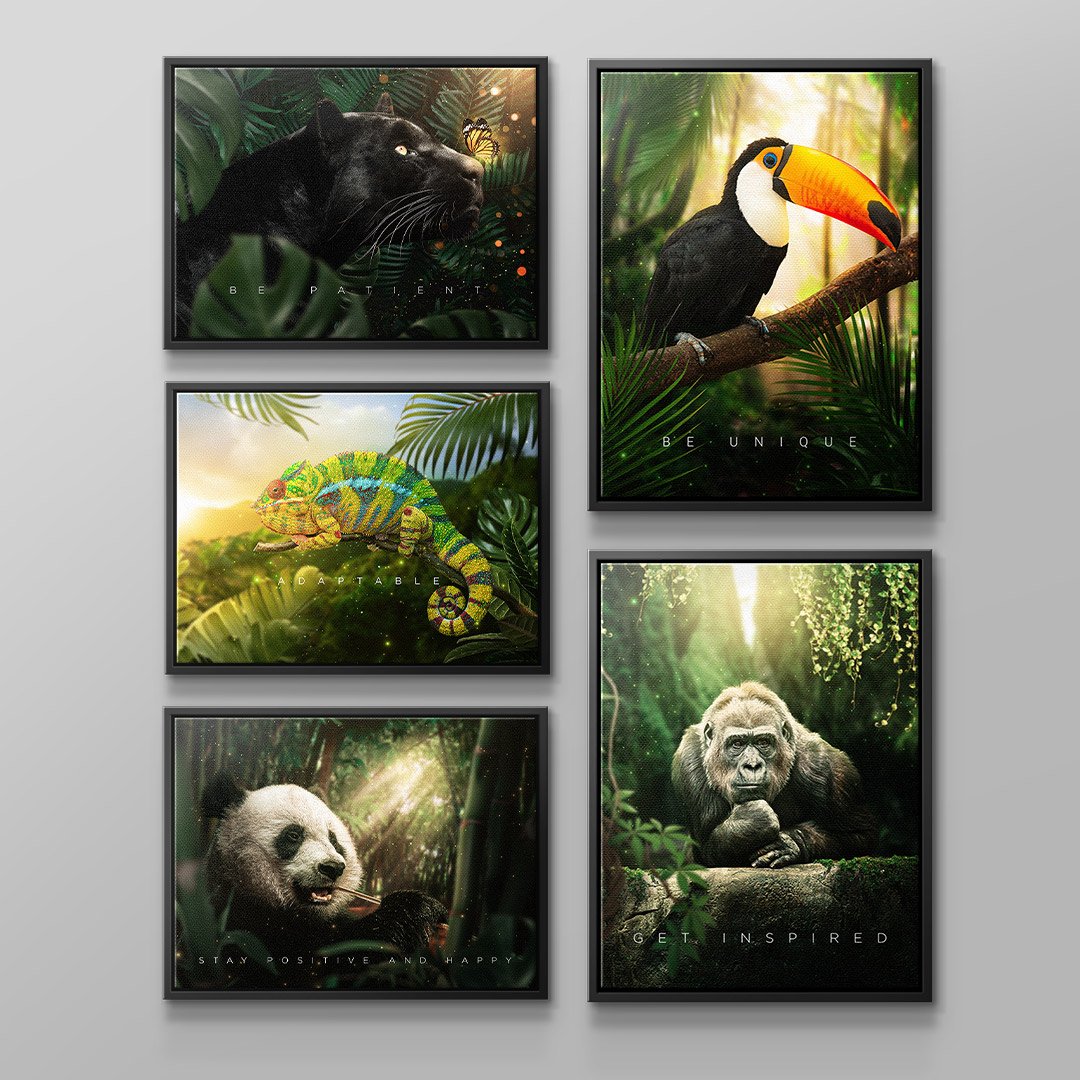 ANIMAL JUNGLE - Canvas 5x