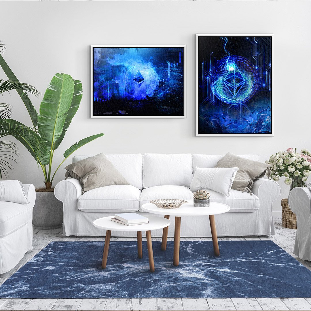 BLUE ETHEREUM - canvas 2x