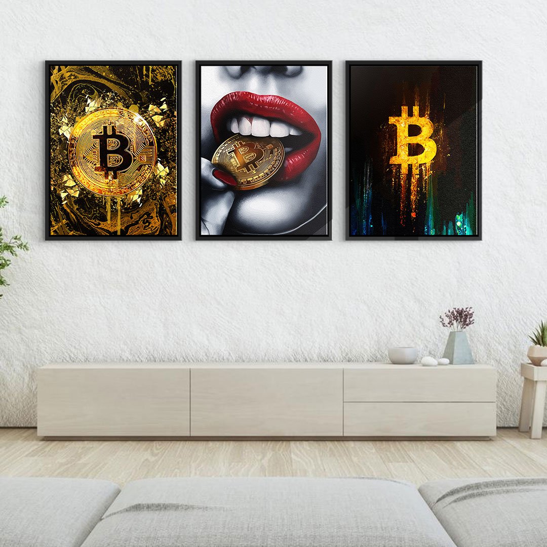 BITCOIN MIX - canvas 3x