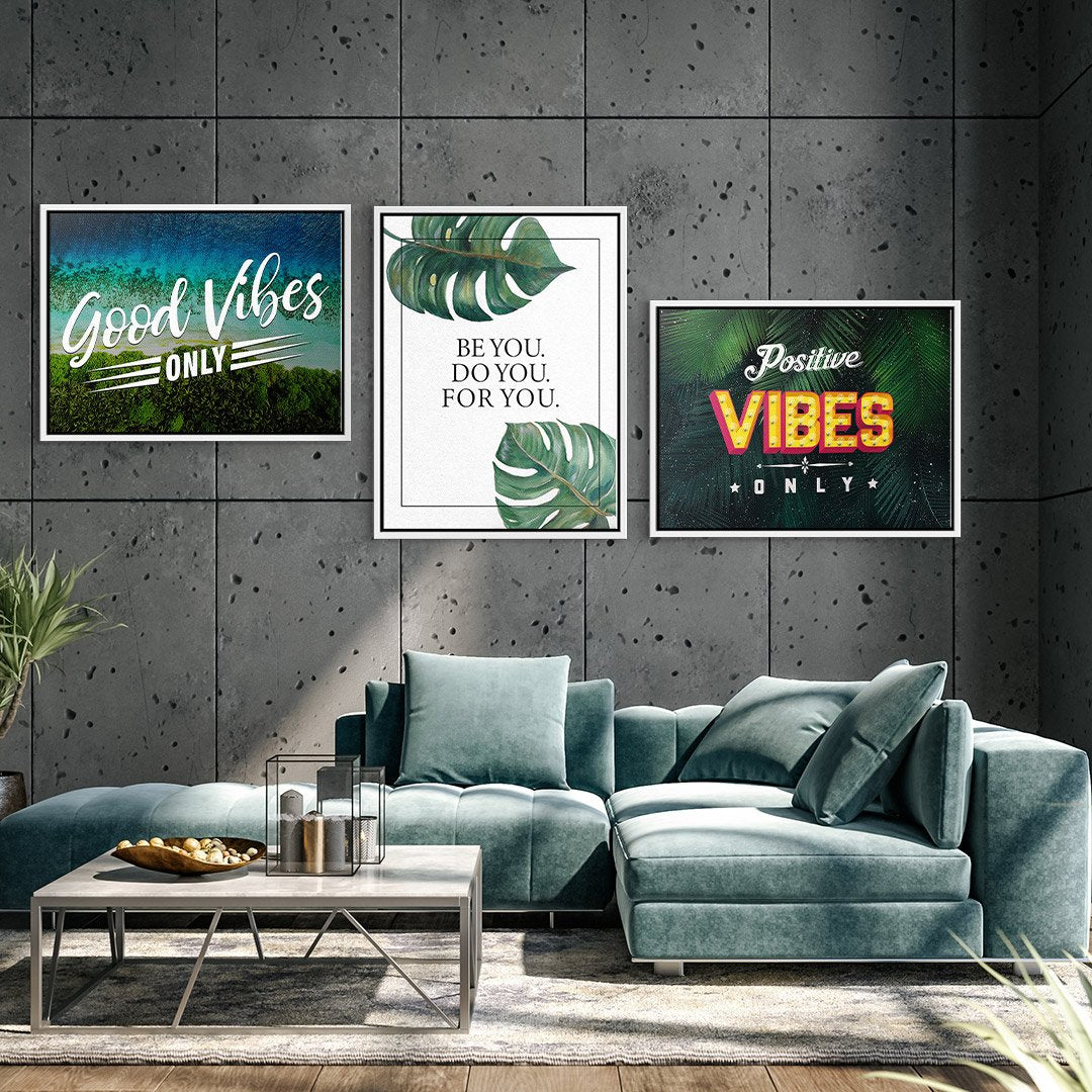 POSITIVE VIBES - Canvas 3x