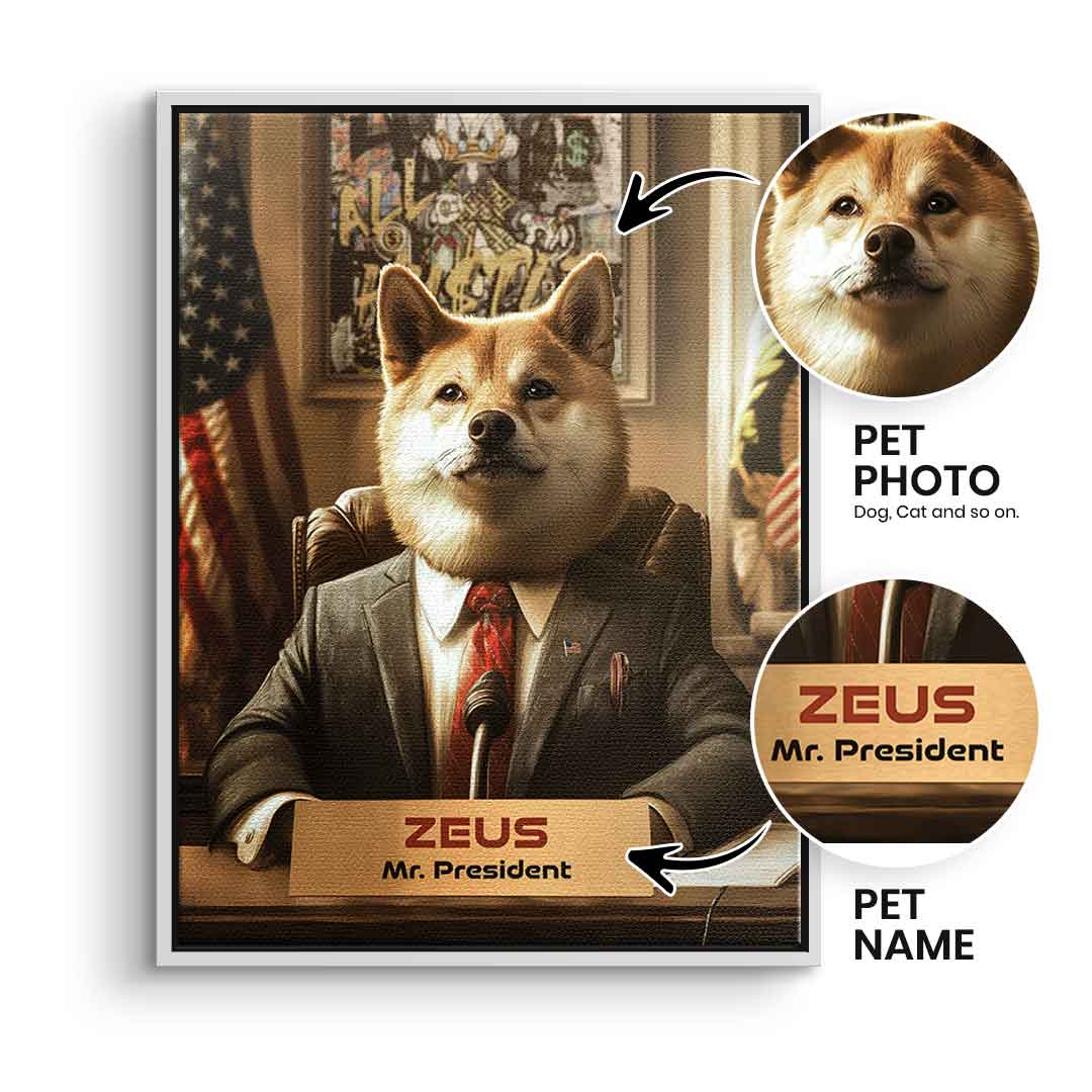 "President" Pet Portrait - Customizable