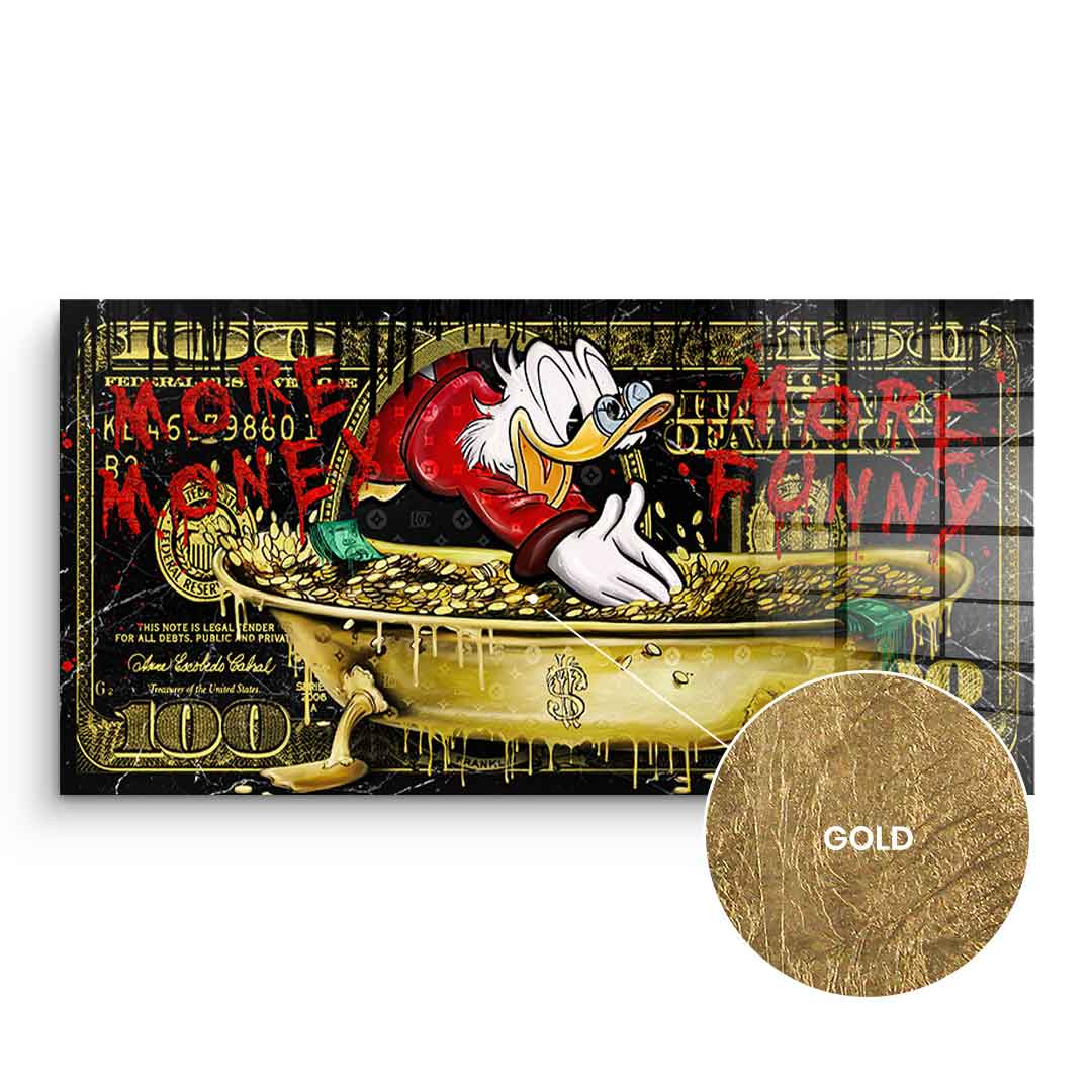 MORE MONEY DUCK - GOLD LEAF