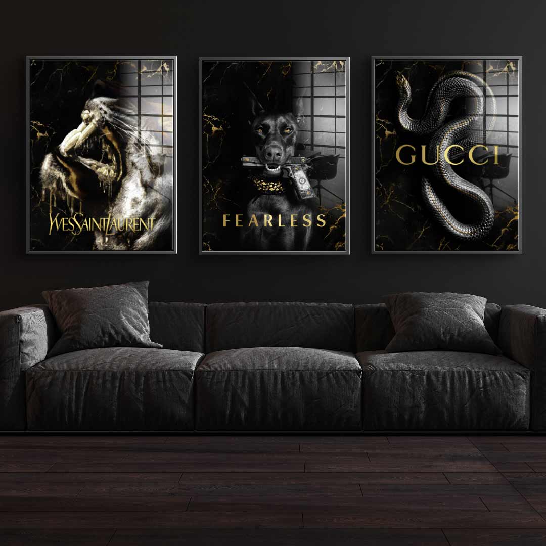 Luxury Gold Animals - gold leaf 3x