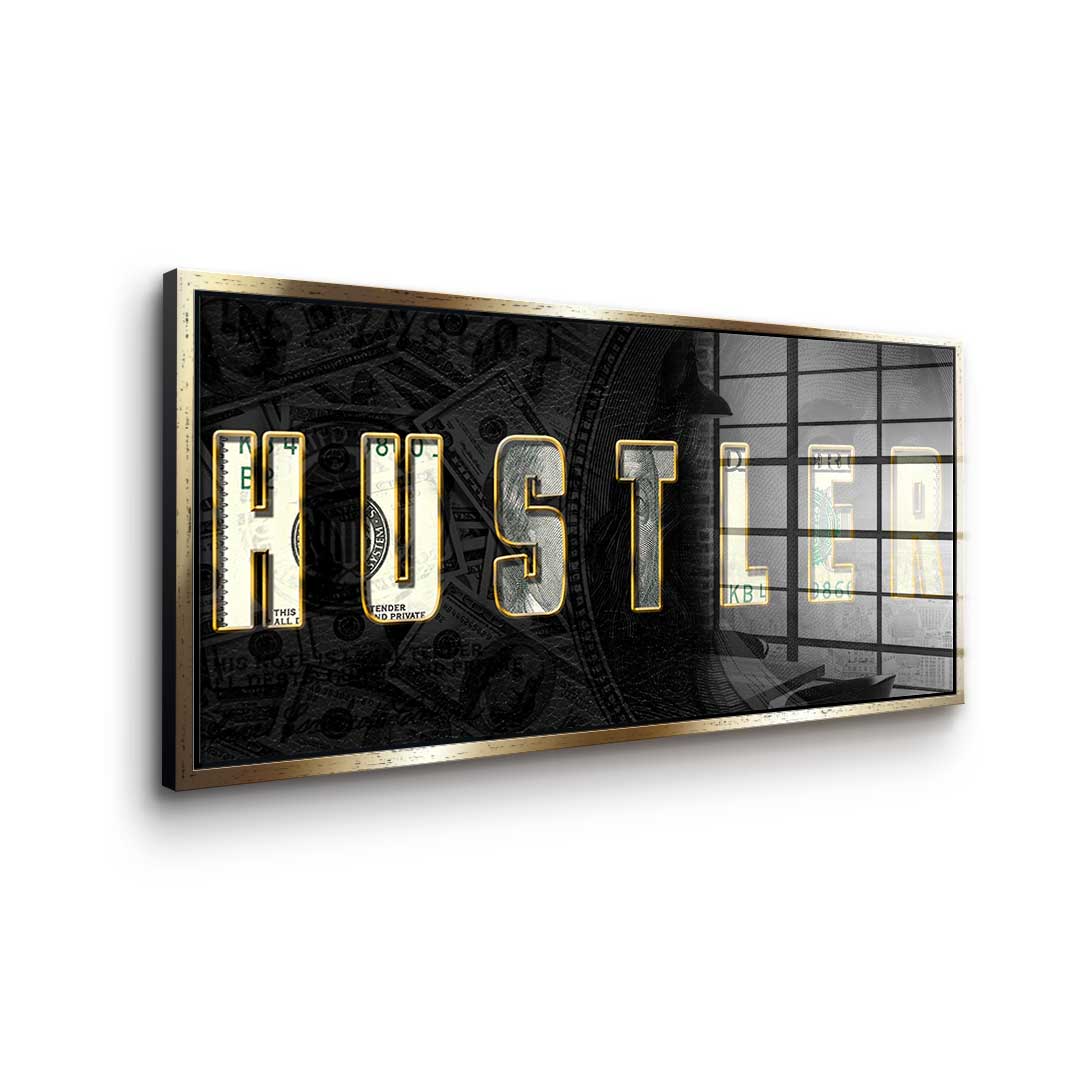 HUSTLER acrylic glass