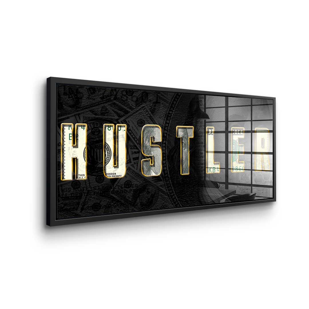 HUSTLER acrylic glass