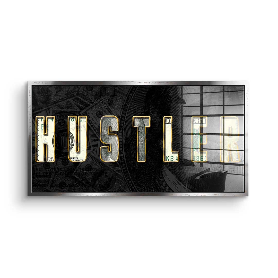 HUSTLER acrylic glass