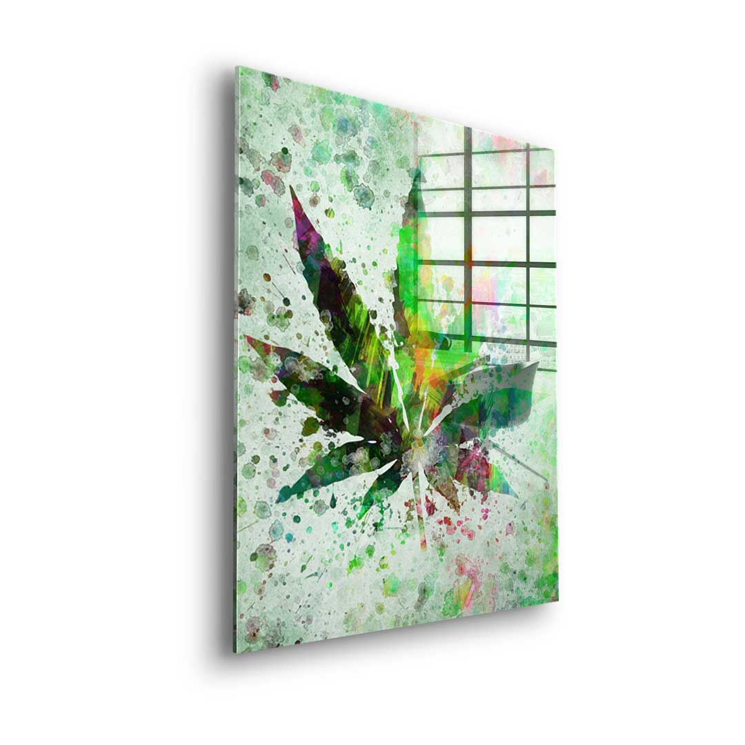 Cannabis Painting - Acrylic Glass