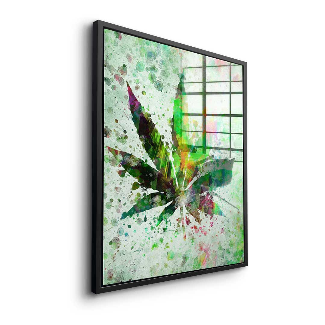 Cannabis Painting - Acrylic Glass