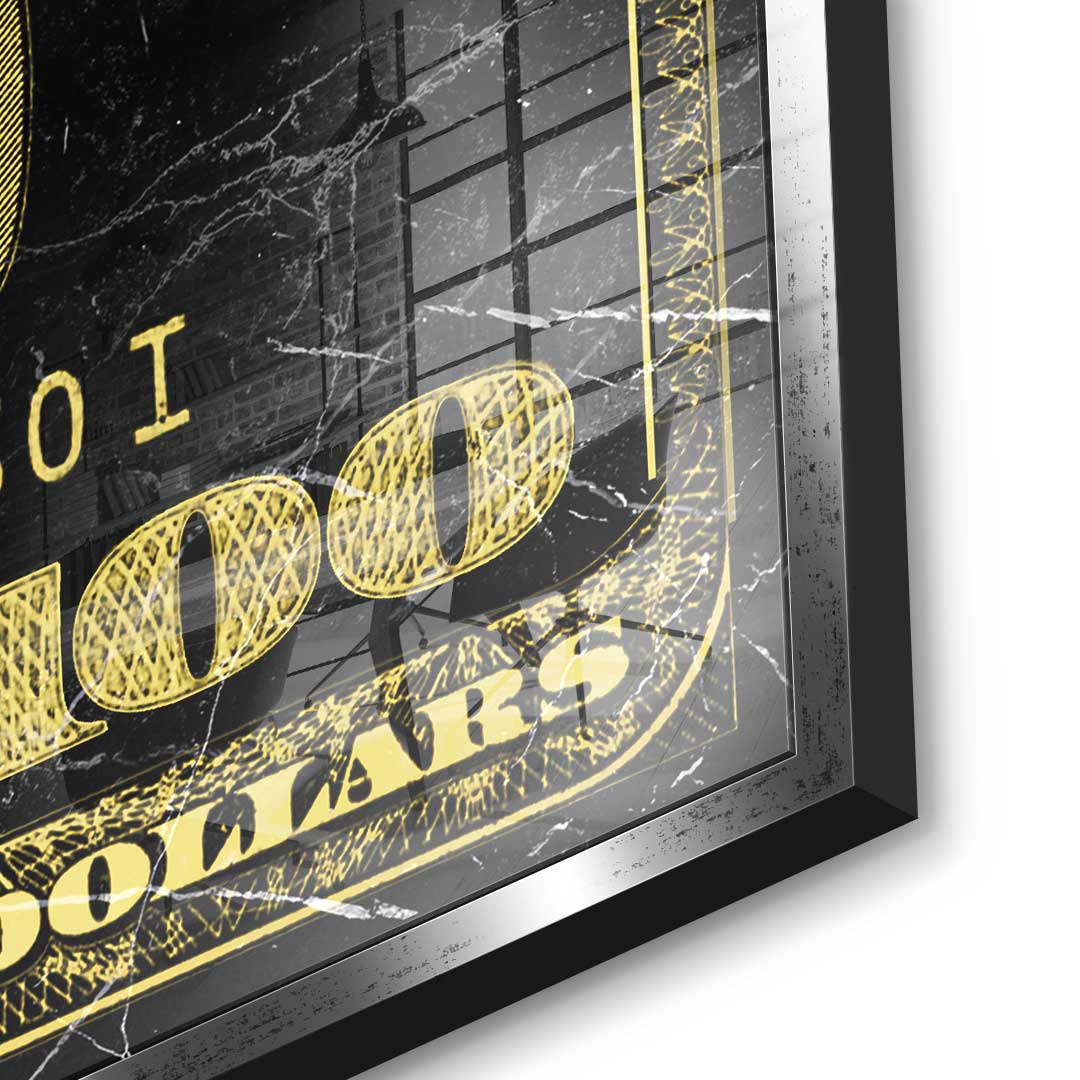 Golden Dollar - acrylic glass