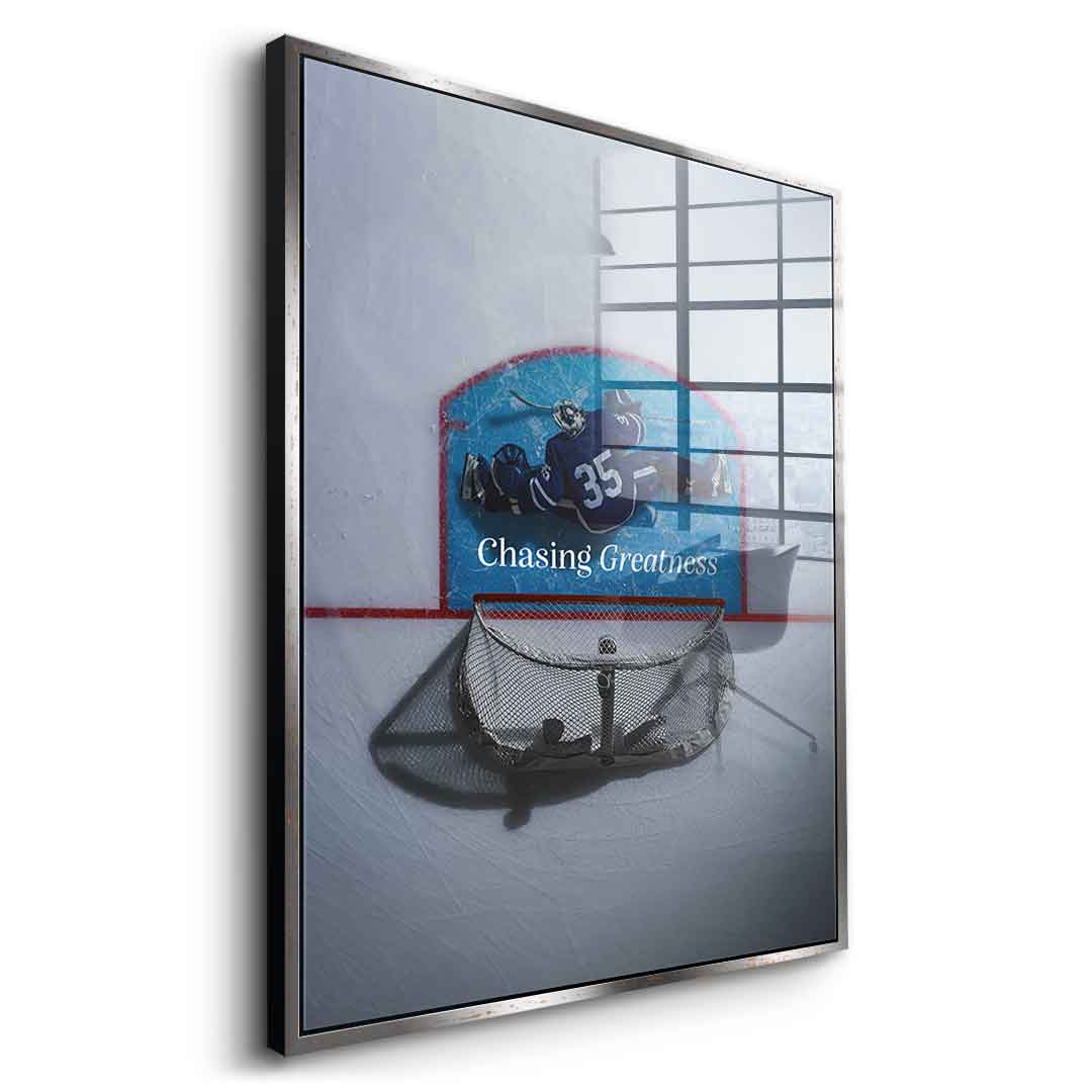 Chasing Greatness #Hokey - acrylic glass