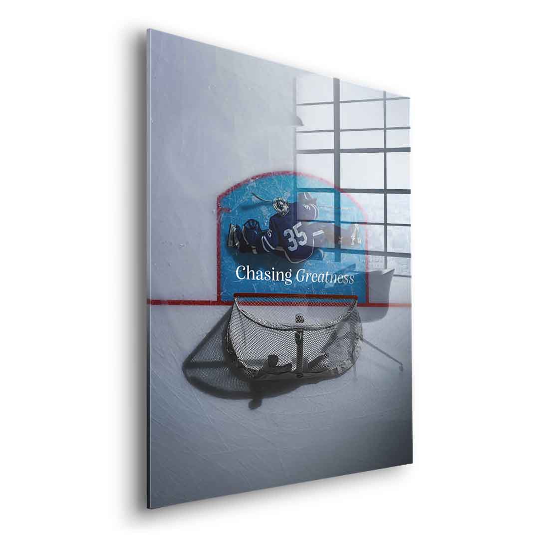 Chasing Greatness #Hokey - acrylic glass