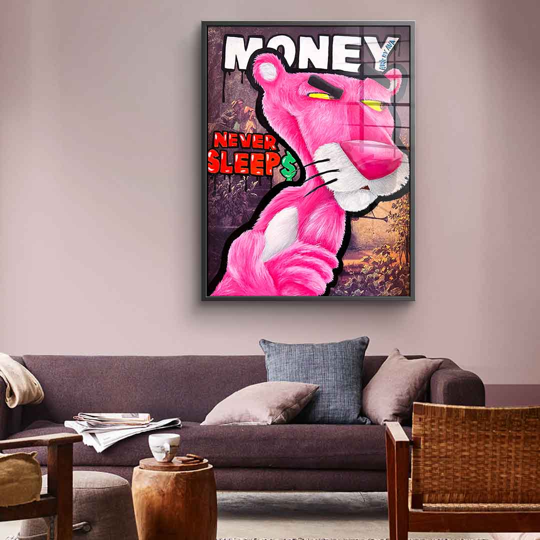 Money Panther - acrylic glass