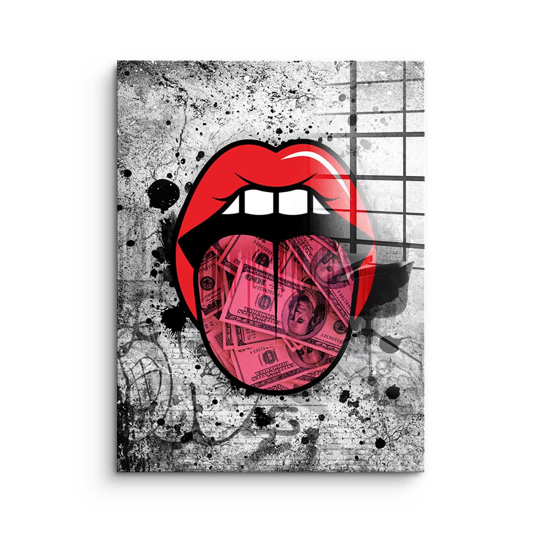 Graffiti Kiss - acrylic glass