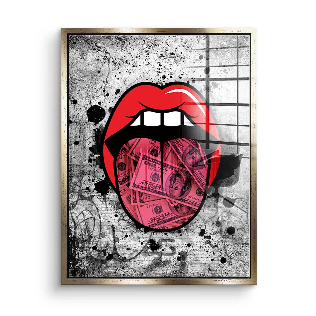 Graffiti Kiss - acrylic glass