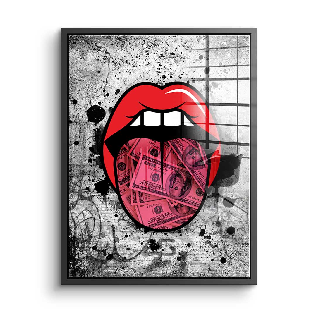 Graffiti Kiss - acrylic glass