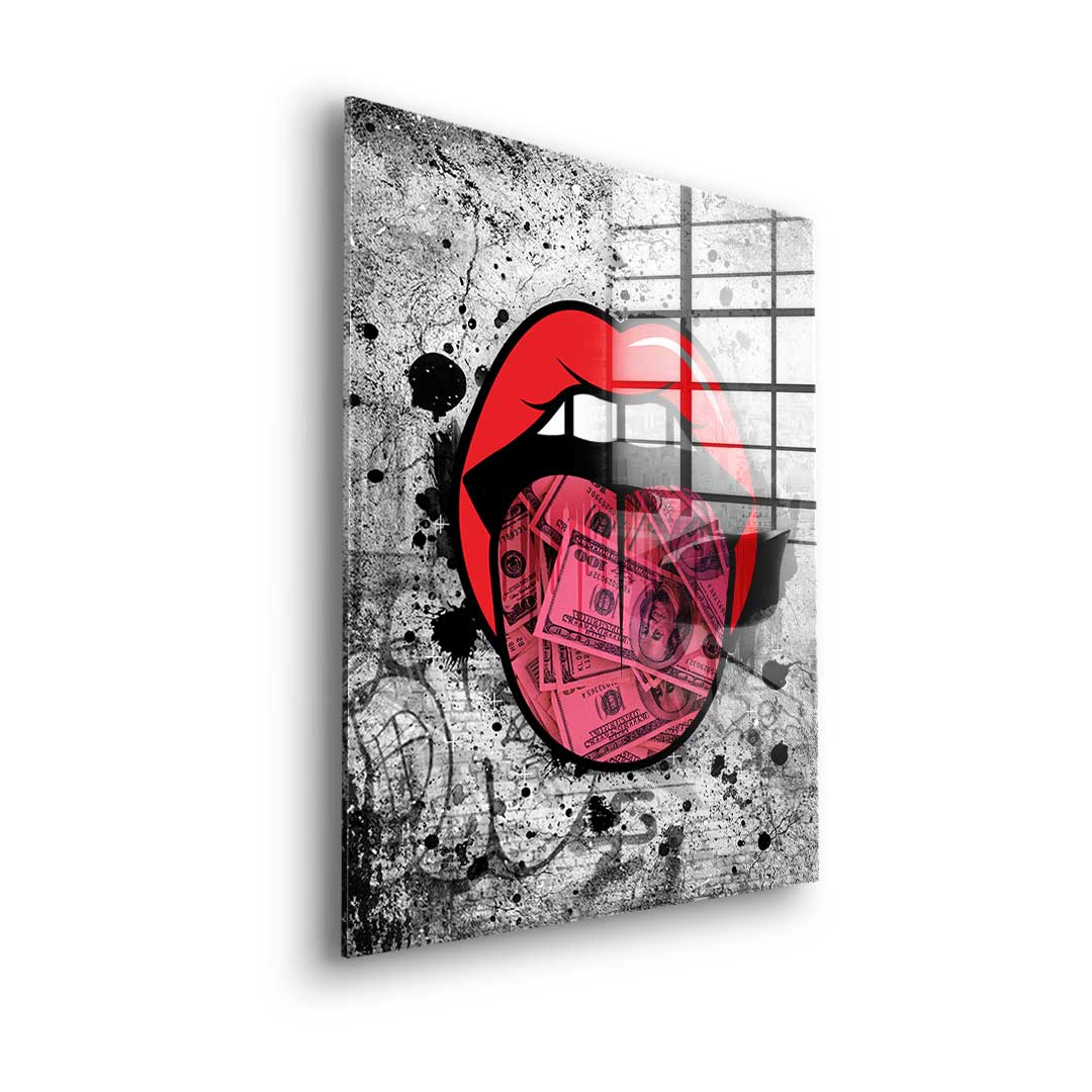 Graffiti Kiss - acrylic glass