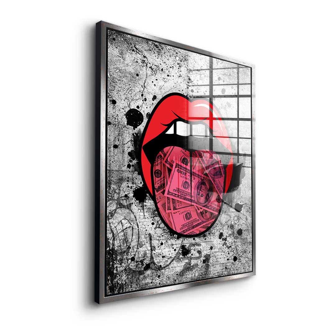 Graffiti Kiss - acrylic glass