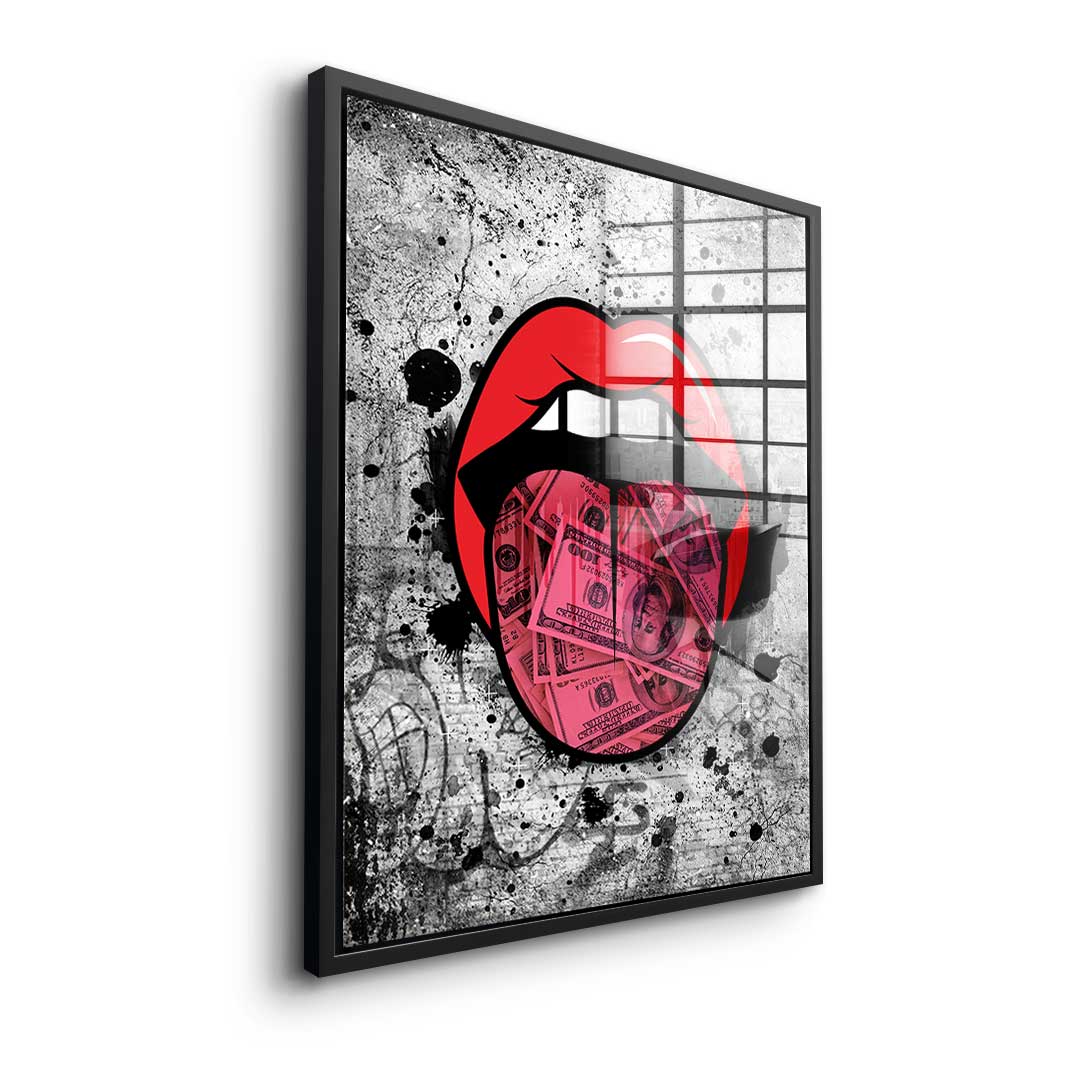 Graffiti Kiss - acrylic glass