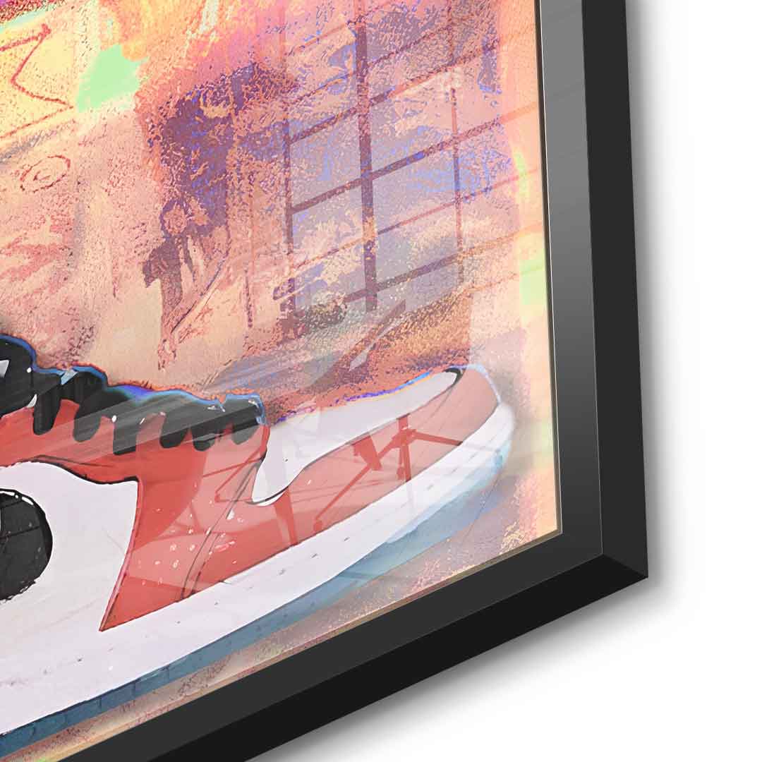 Air Jordan sneakers - acrylic glass