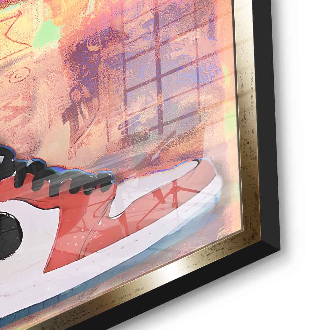 Air Jordan sneakers - acrylic glass