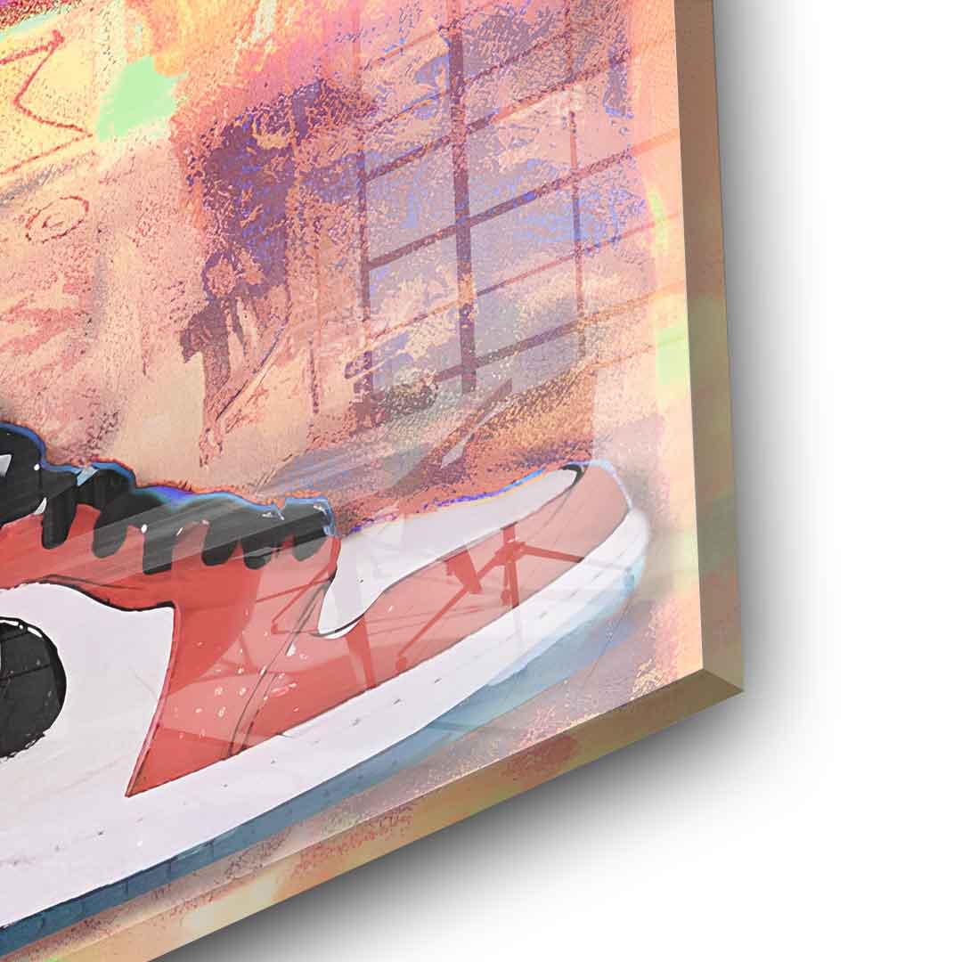 Air Jordan sneakers - acrylic glass