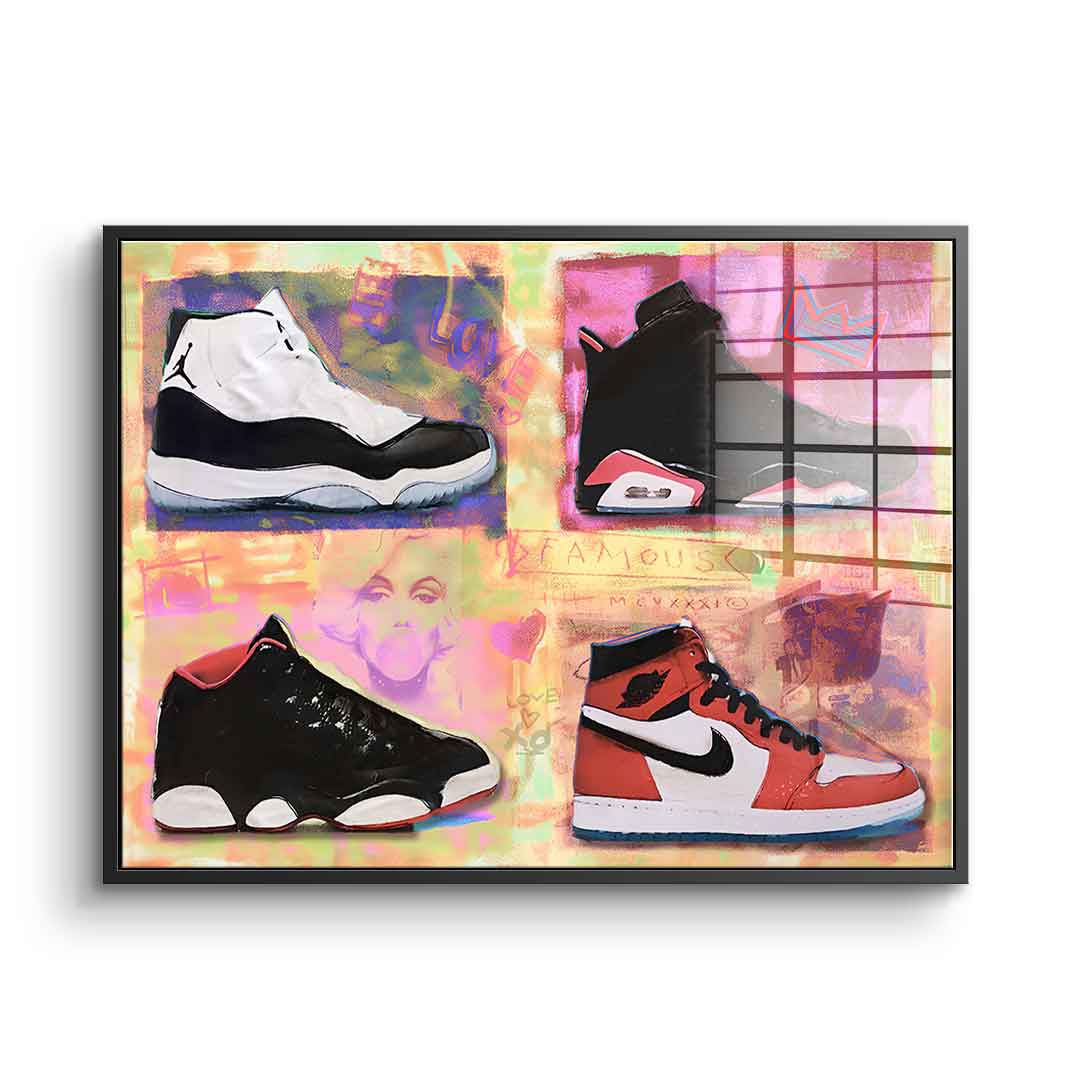 Air Jordan sneakers - acrylic glass