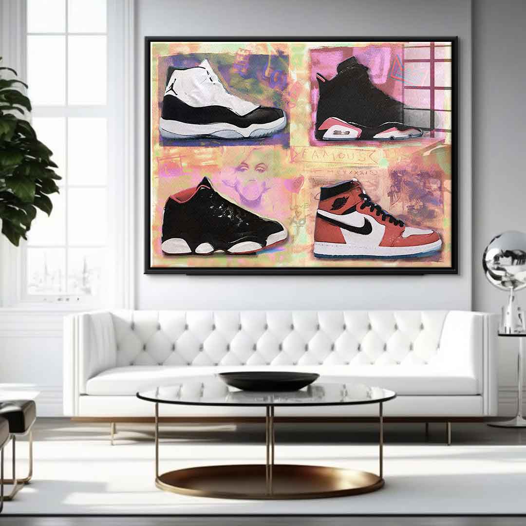 Air Jordan sneakers - acrylic glass