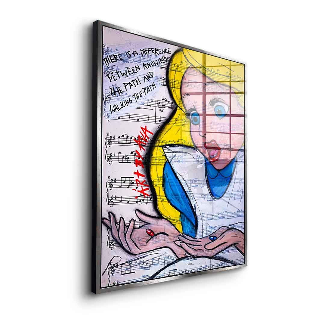 Alice Red And Blue - acrylic glass