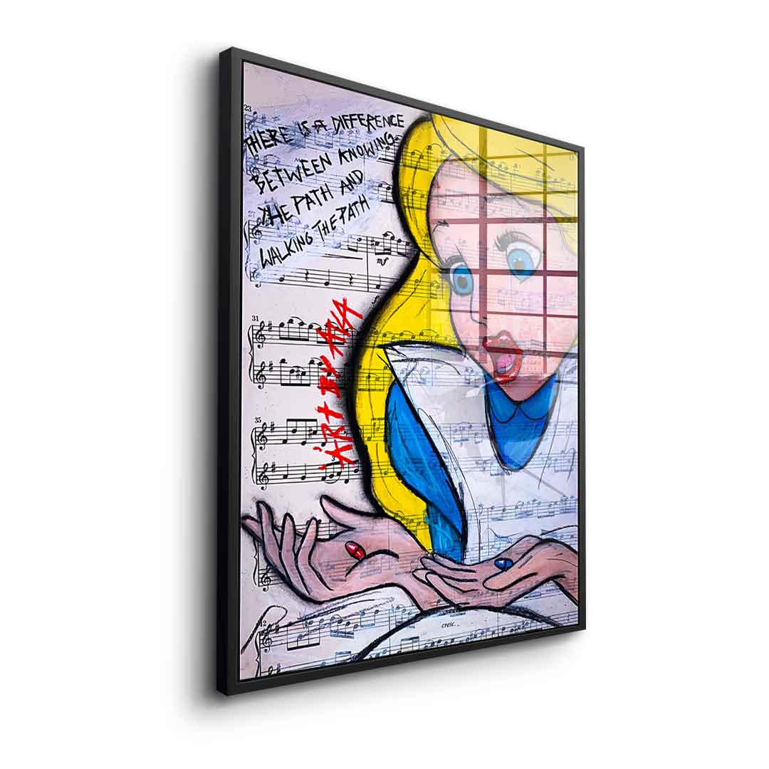 Alice Red And Blue - acrylic glass