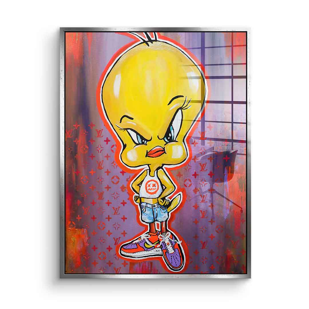 Angry Tweety - acrylic glass