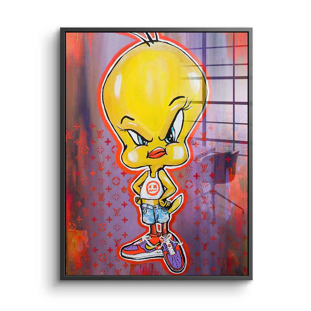 Angry Tweety - acrylic glass