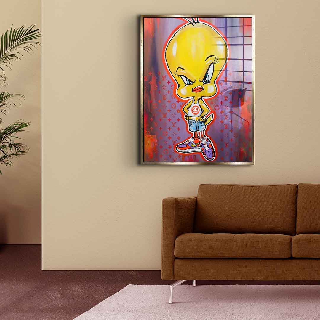 Angry Tweety - acrylic glass