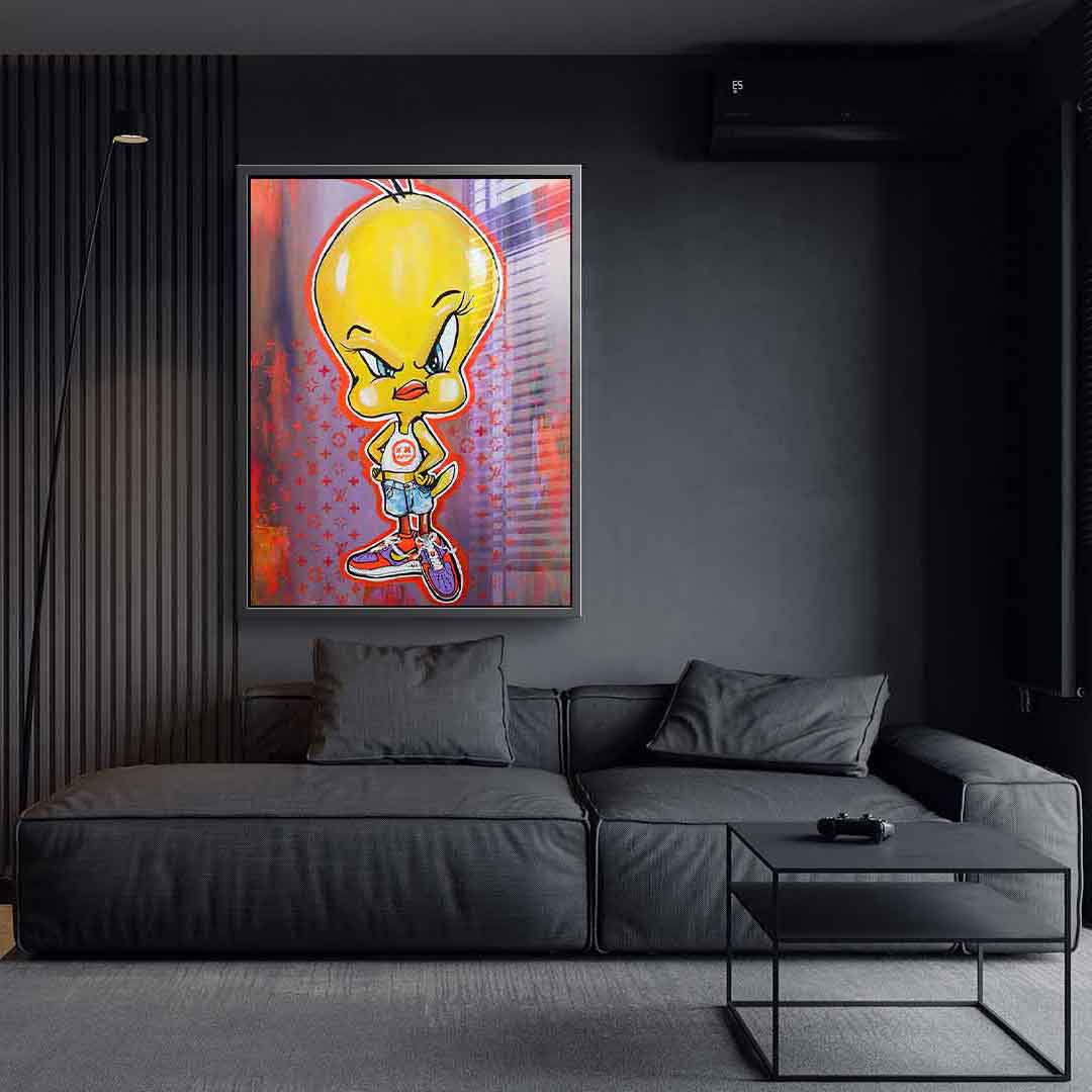 Angry Tweety - acrylic glass