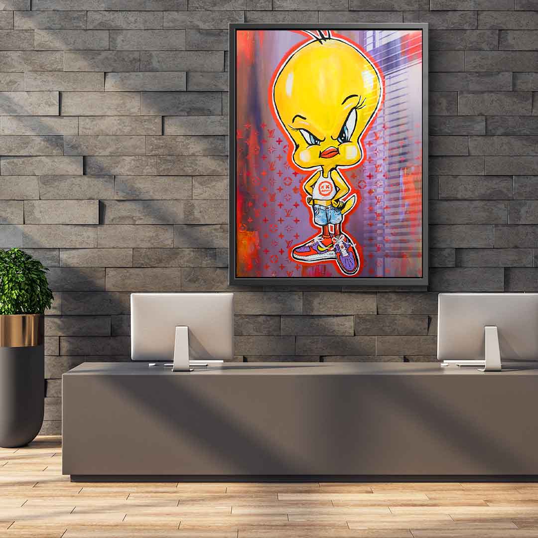 Angry Tweety - acrylic glass