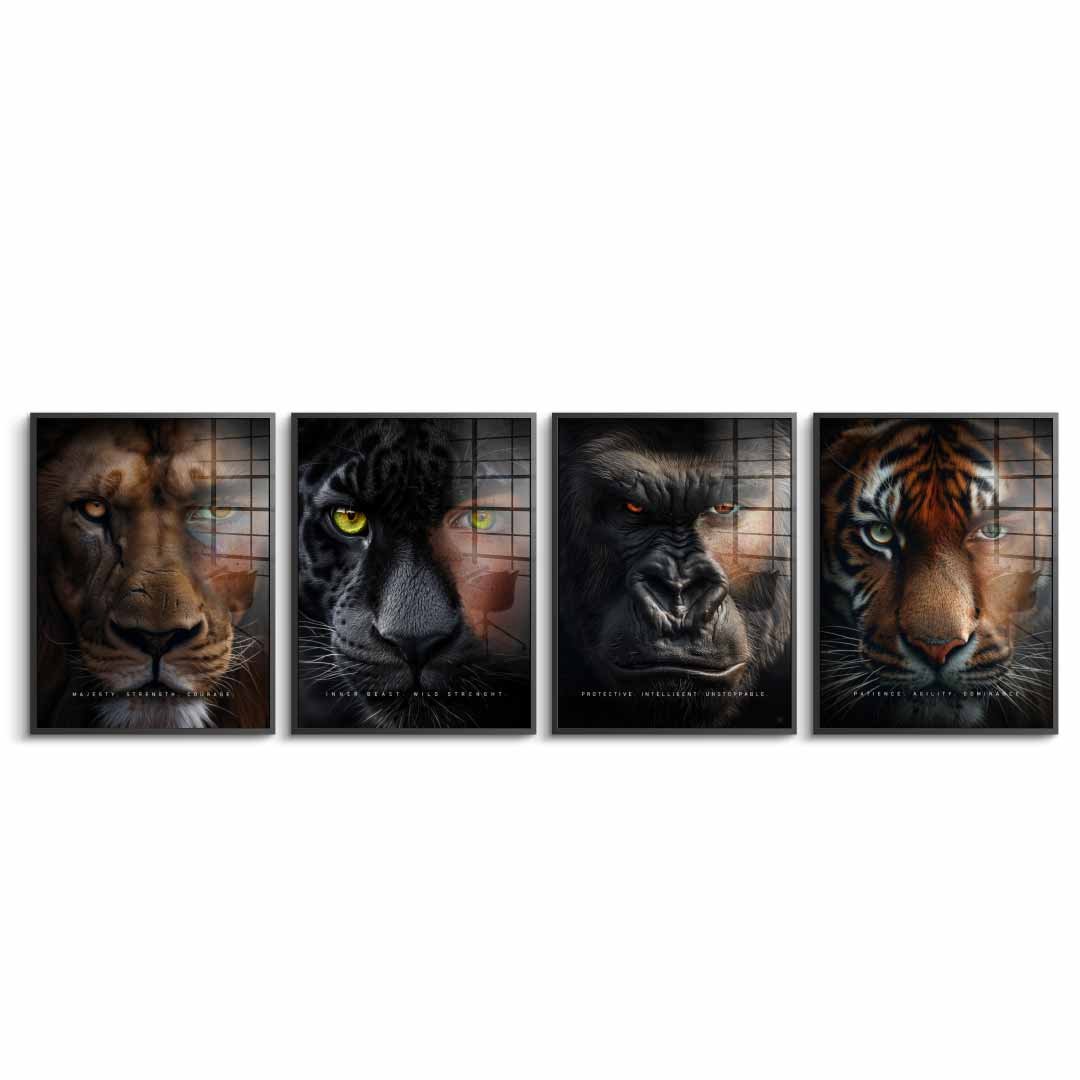 Animal Fusion - acrylic glass 4x