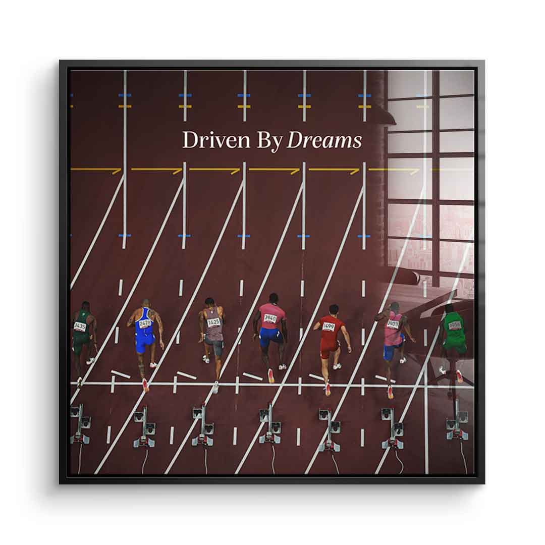 Driven by dreams #Athletics - Square Edition -<tc>Acrylic Glass Art</tc>