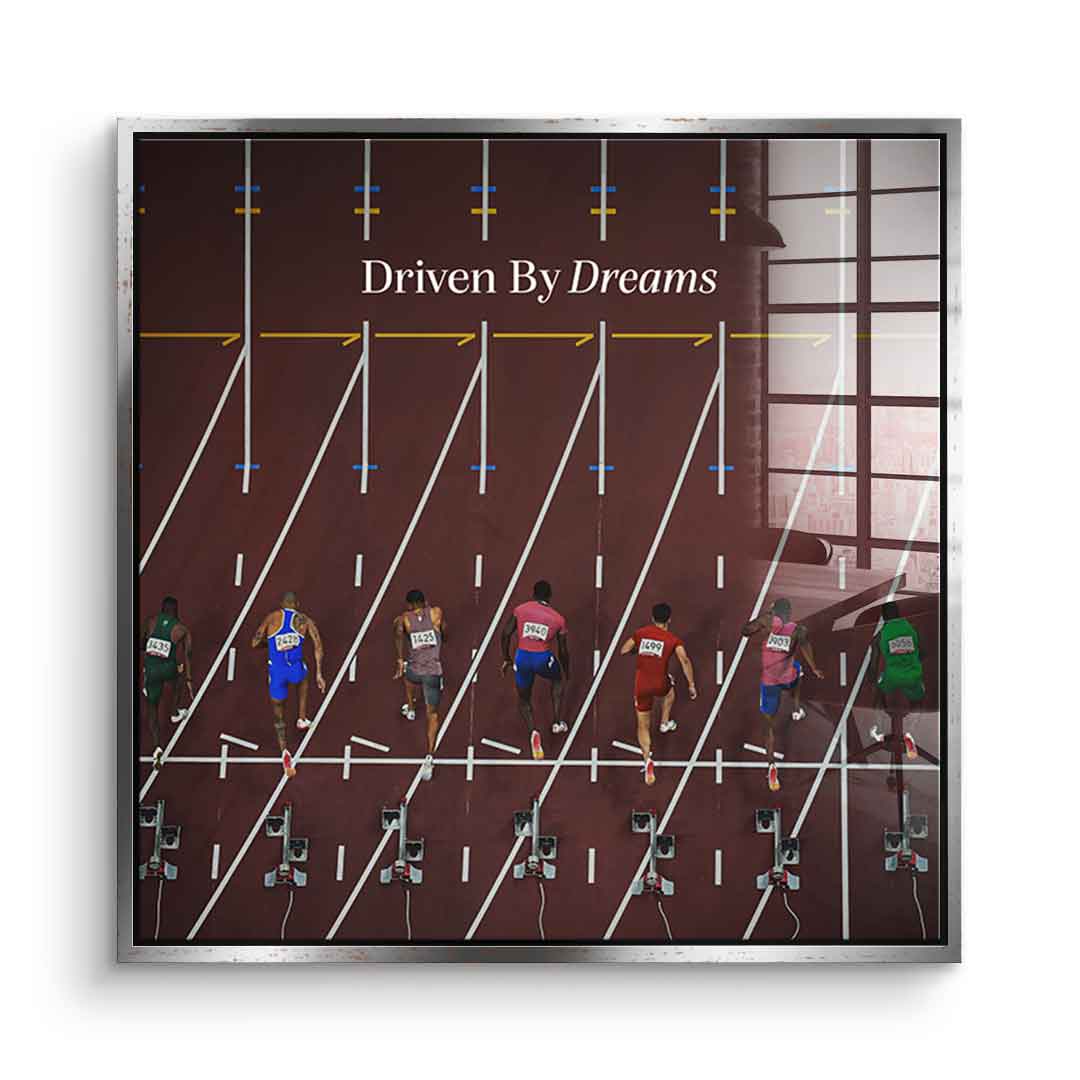 Driven by dreams #Athletics - Square Edition -<tc>Acrylic Glass Art</tc>