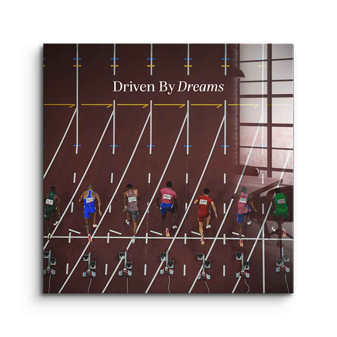 Driven by dreams #Athletics - Square Edition -<tc>Acrylic Glass Art</tc>