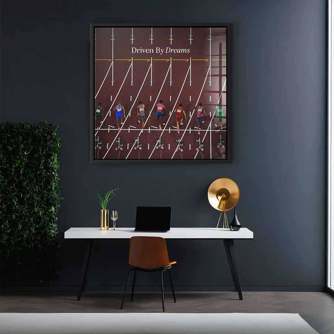 Driven by dreams #Athletics - Square Edition -<tc>Acrylic Glass Art</tc>