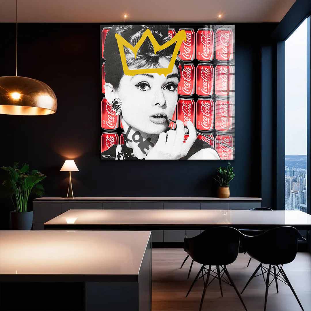 Audrey Hepburn Drink - acrylic glass