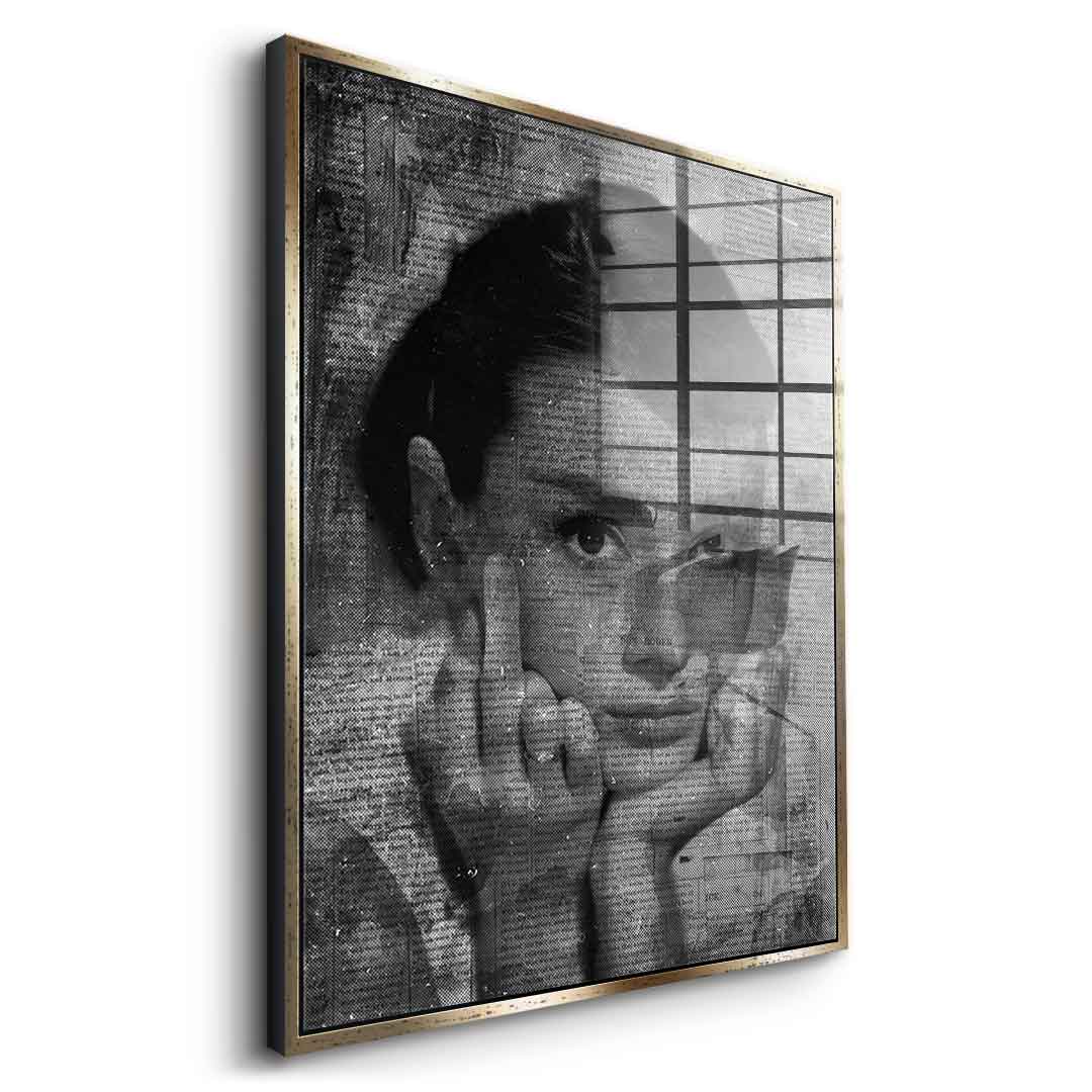 Audrey Hepburn portrait - acrylic glass