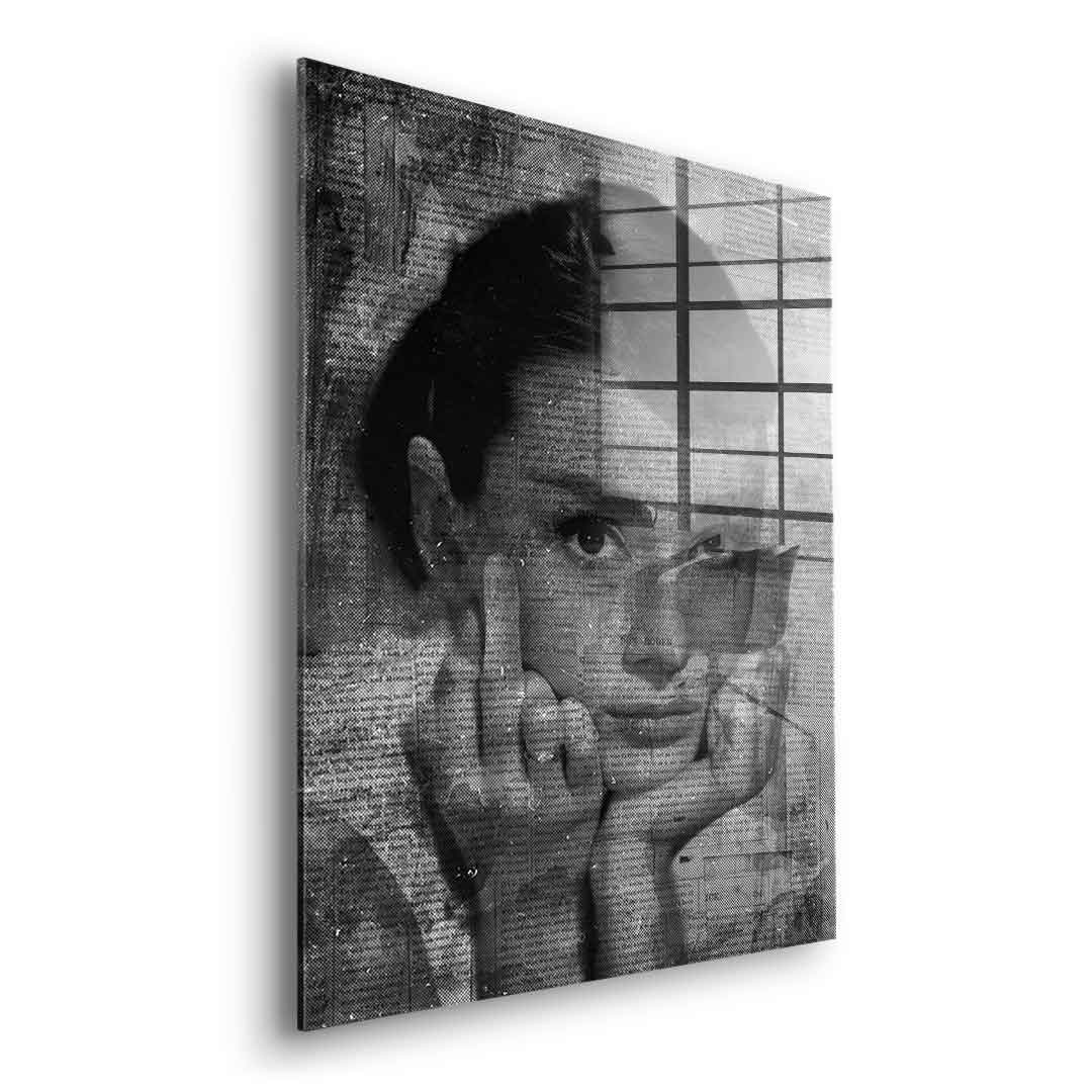 Audrey Hepburn portrait - acrylic glass