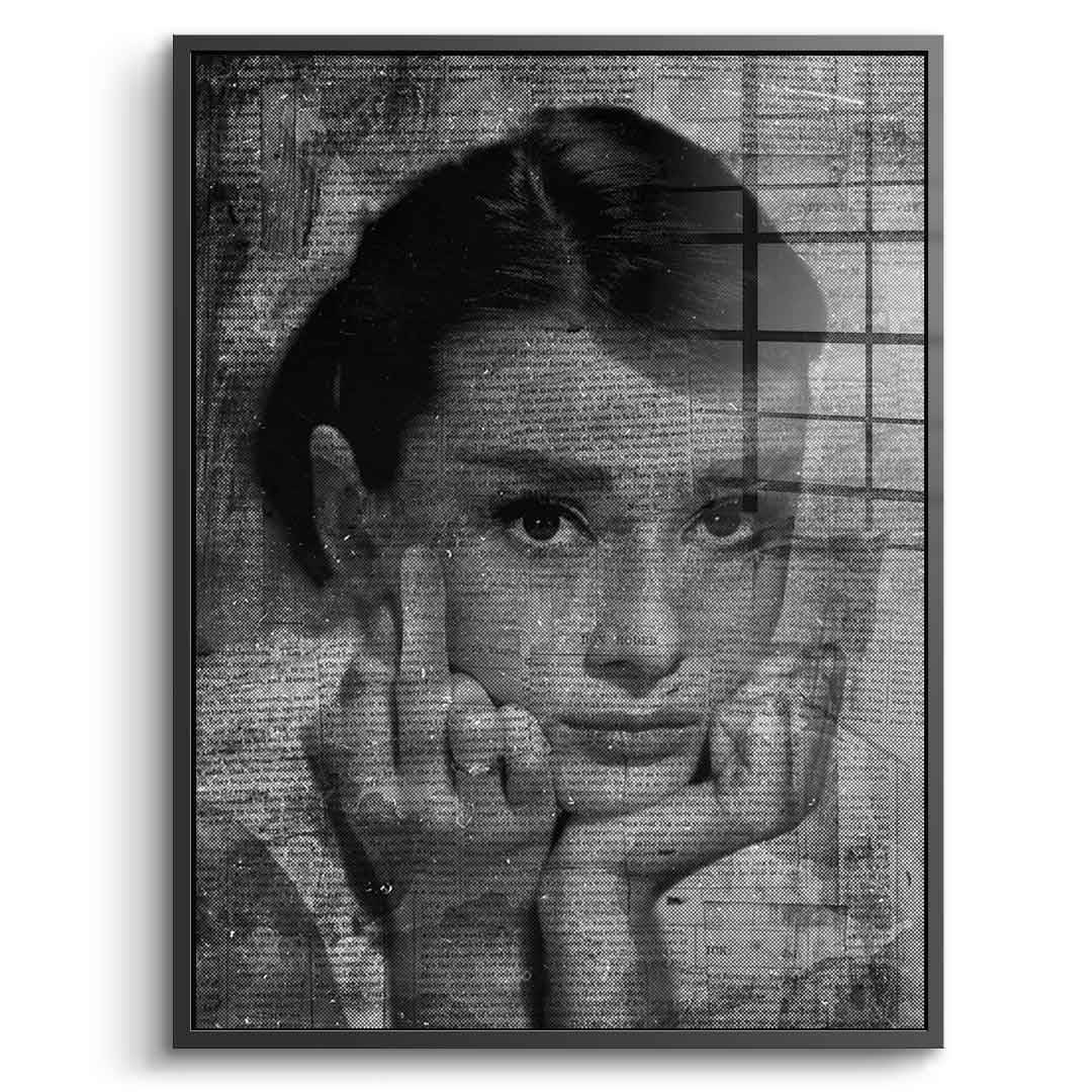 Audrey Hepburn portrait - acrylic glass