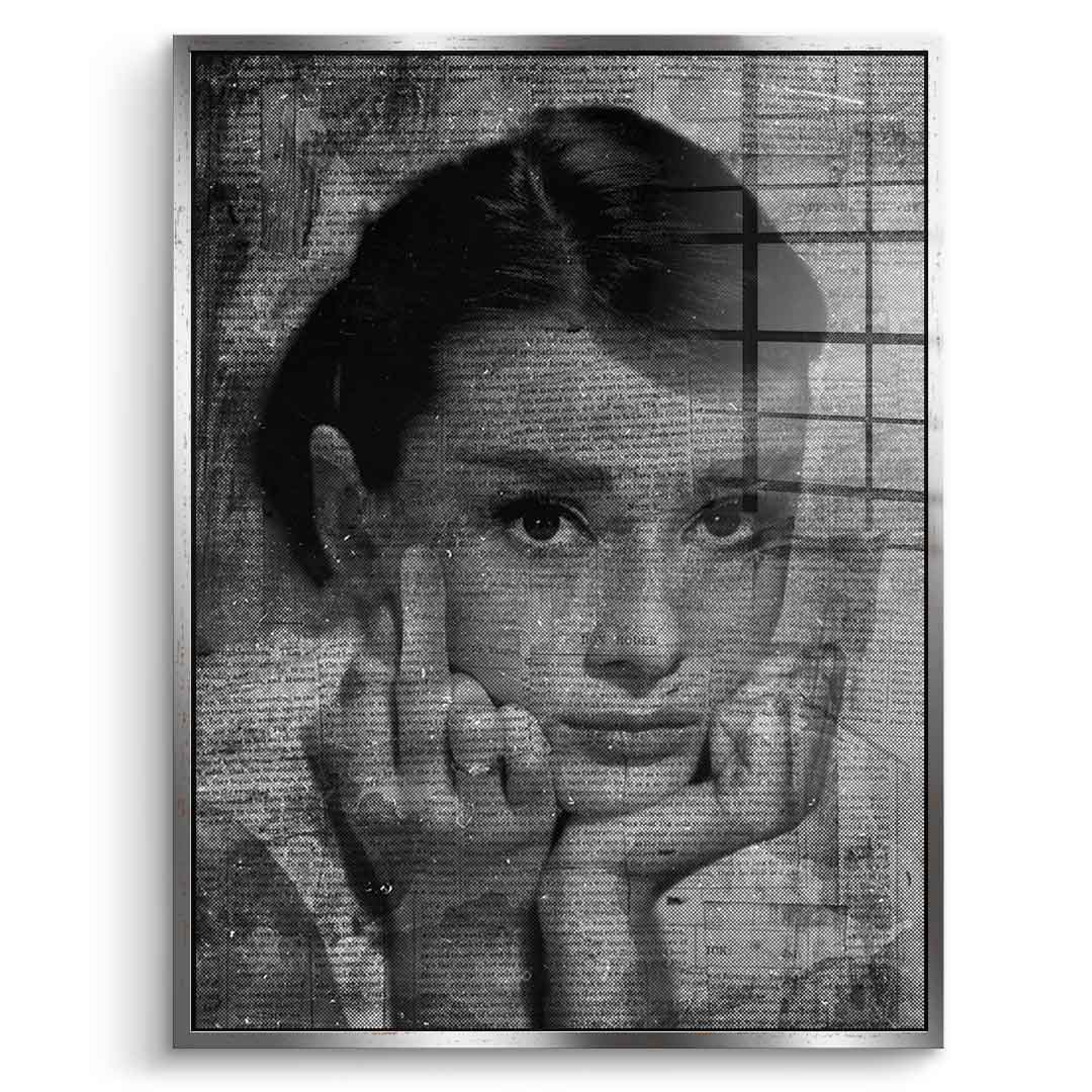 Audrey Hepburn portrait - acrylic glass