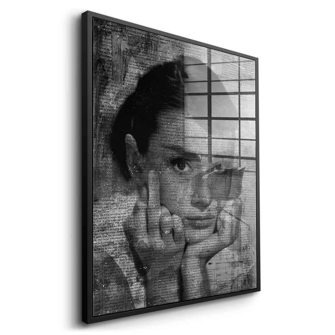 Audrey Hepburn portrait - acrylic glass