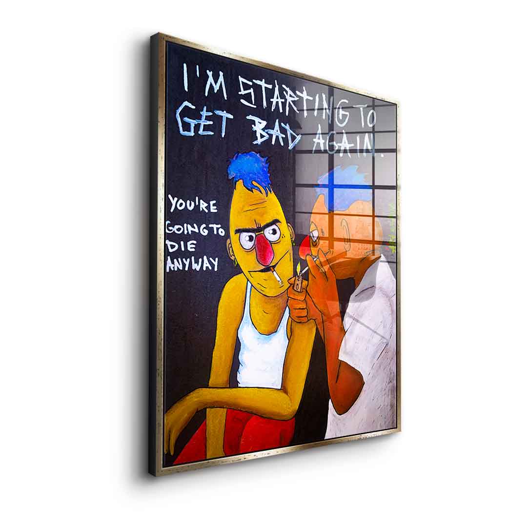 Badass Ernie and Bert - acrylic glass