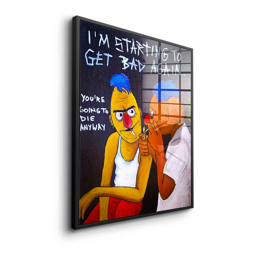 Badass Ernie and Bert - acrylic glass