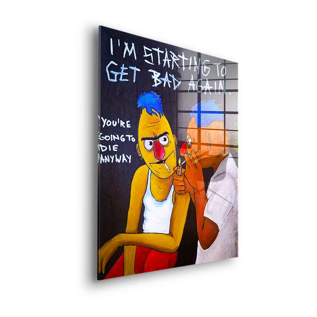 Badass Ernie and Bert - acrylic glass