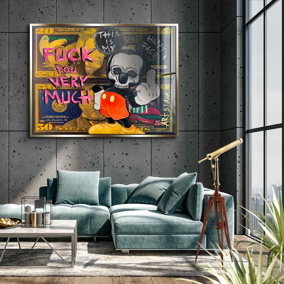 Badass Mickey Mouse - acrylic glass